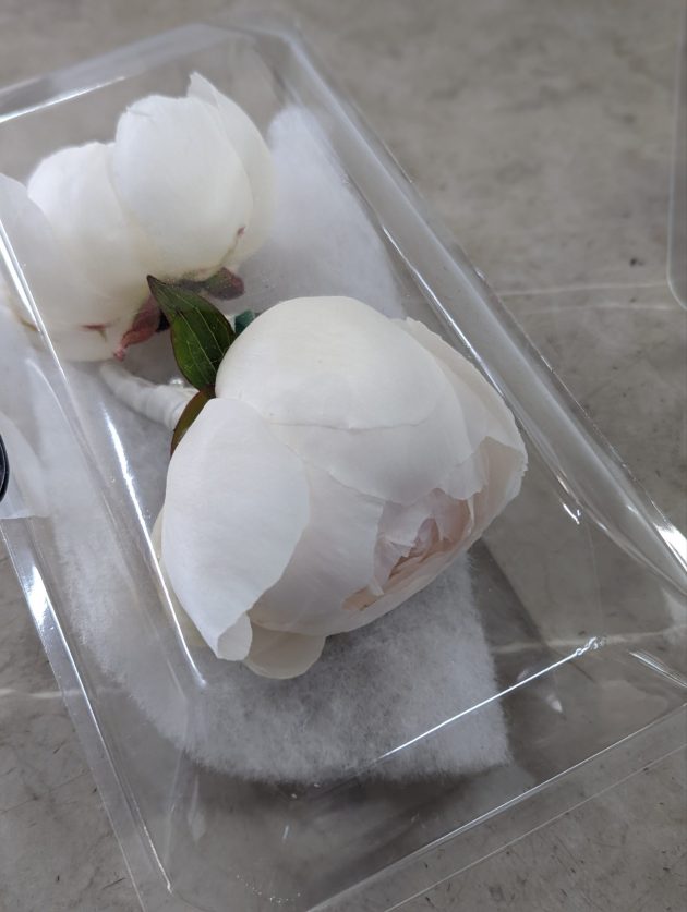 Peony buttonhole