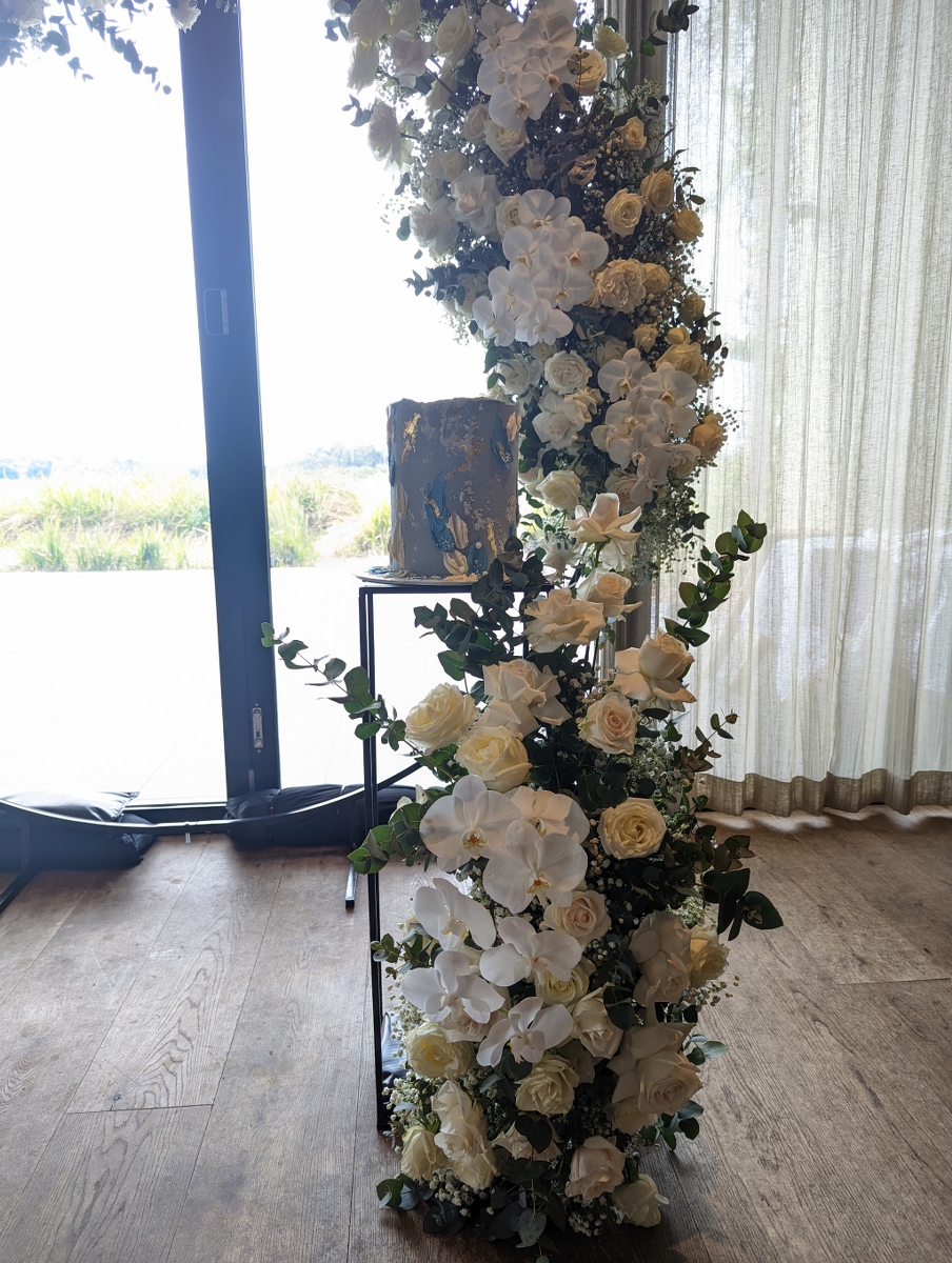 Orchids in floral Pillar