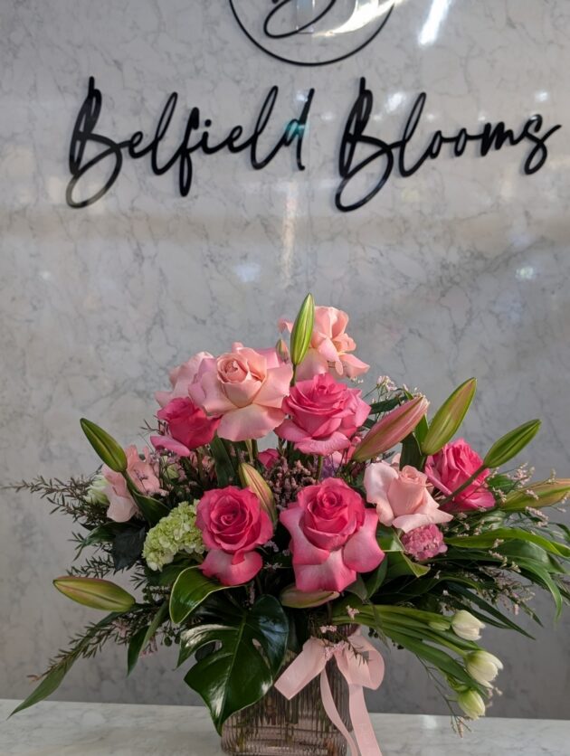 Modern pink vase arrangement-The devil Wears Prada