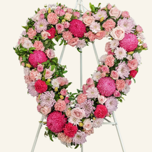 Order a pink heart tribute in Belfield