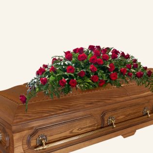 red rose casket cover sydney