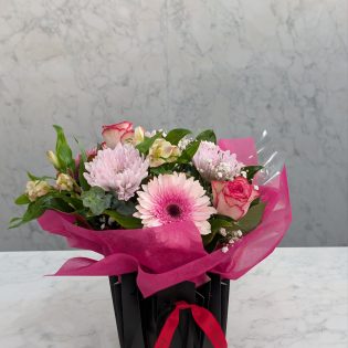 pink flower arrangement Sydney