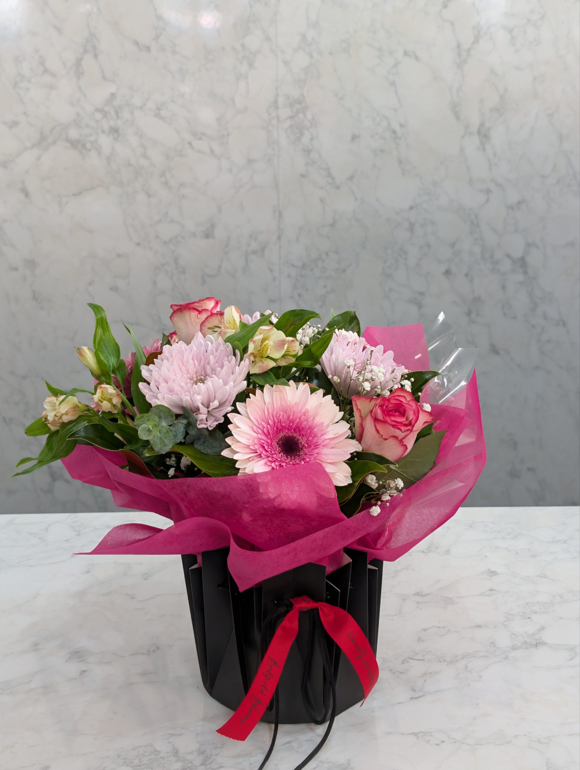 pink flower arrangement Sydney