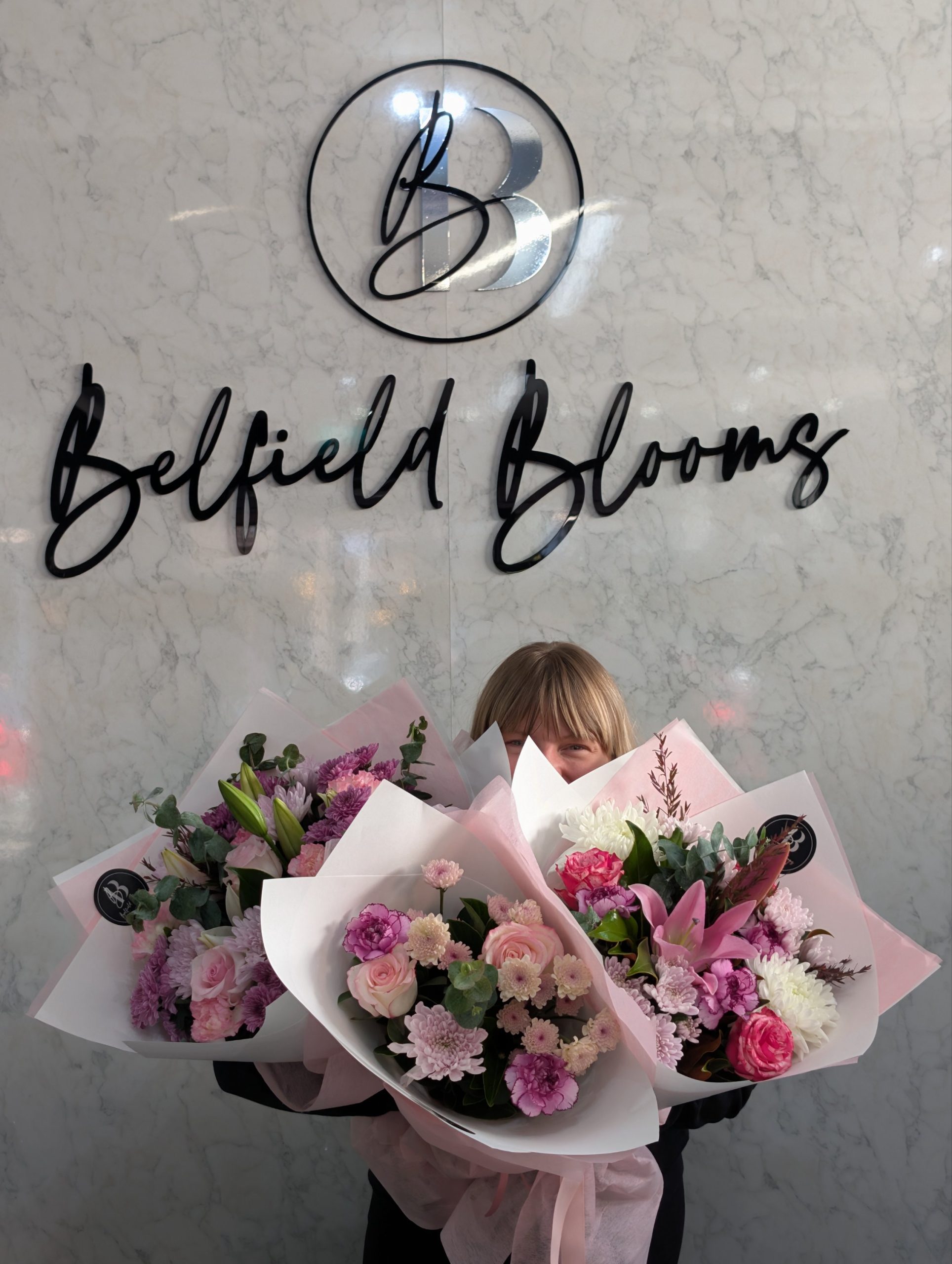 Fresh flower bouquet Sydney mixed seasonal blooms Belfield Blooms