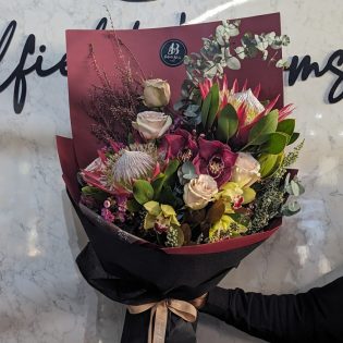 wildflower graduation bouquet