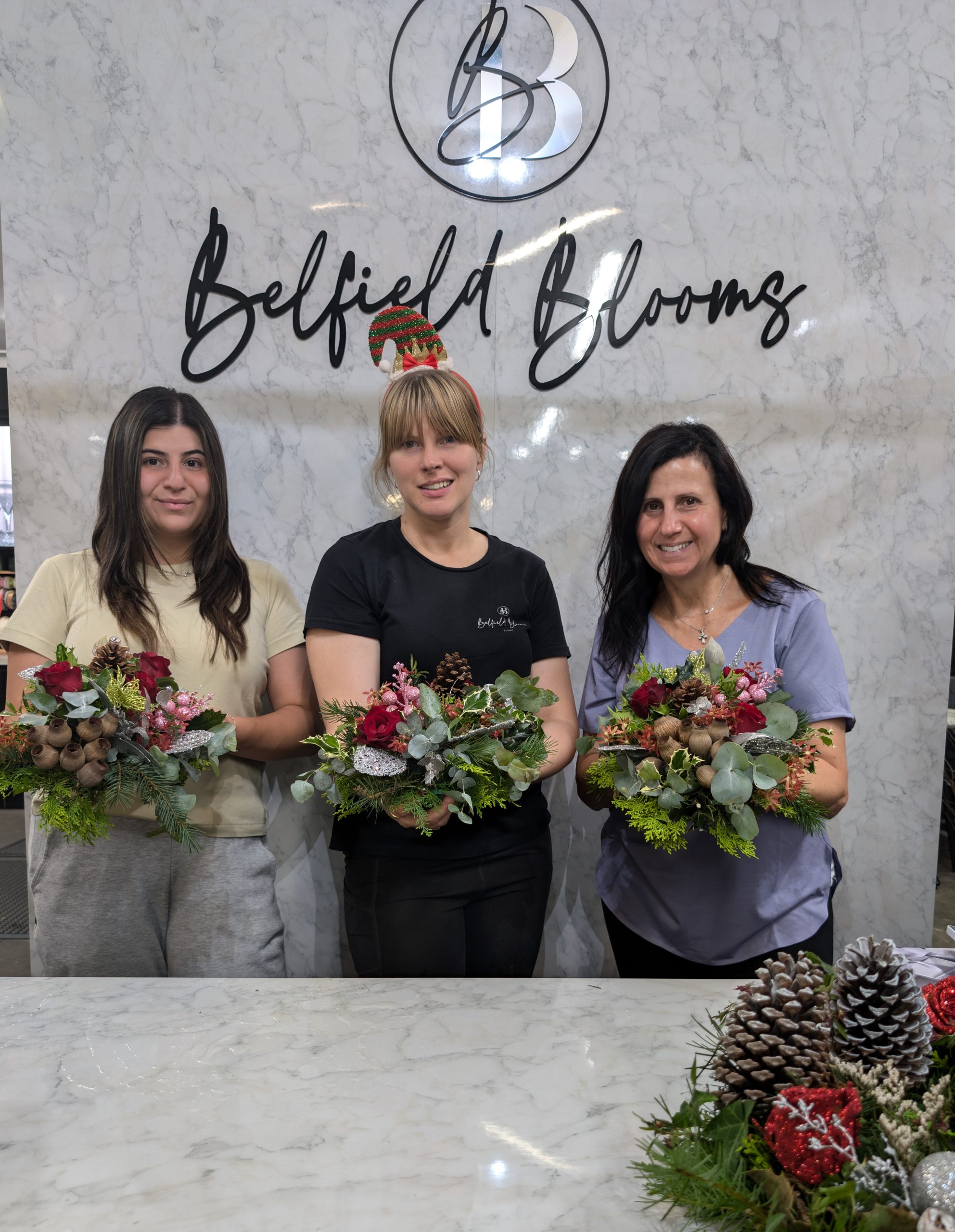 Christmas flower workshops Sydney